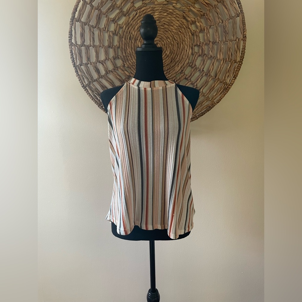 All In Love Striped Sleeveless Top